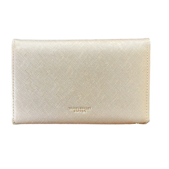 Rose Gold Mulit-purpose Rid Blocking Passport Holder Travel Wallet like new - Picture 2 of 4